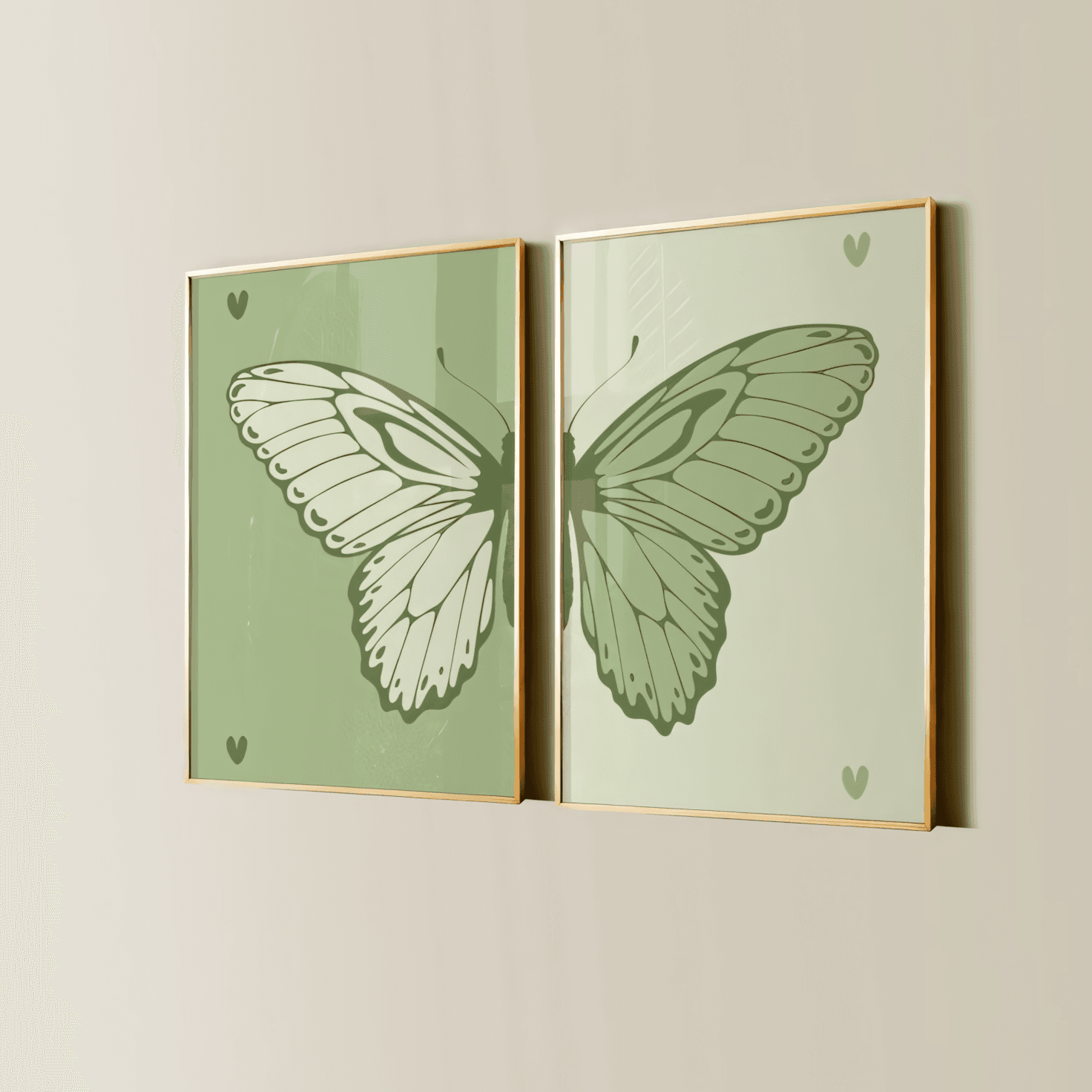 Sage Butterfly: Emerald Wings Duo
